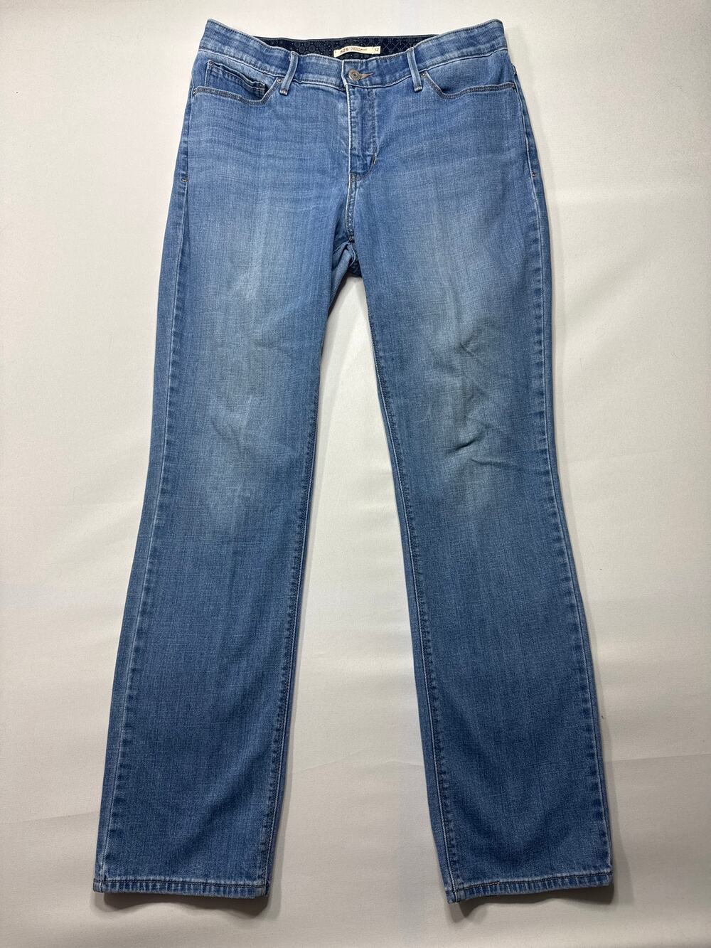 Levi's 525 Women's Perfect‎ Waist Straight Leg Blue Jeans - 12M-31x32 (32x31)